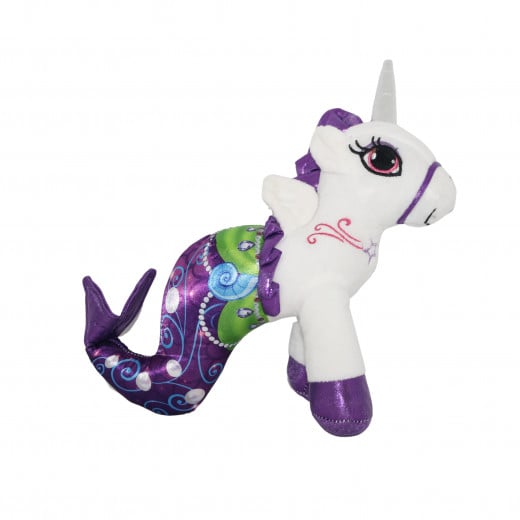 Cute Stuffed Soft Plush Toy, Mermaid Unicorn Design, White Color