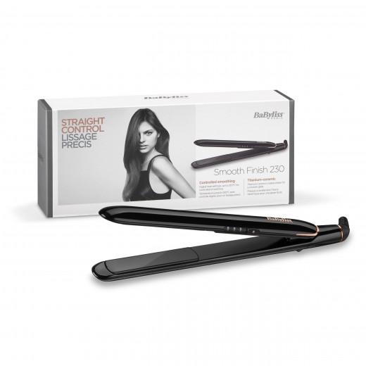 Babyliss Smooth Finish Hair Straightener, Multi Voltage, Black Color