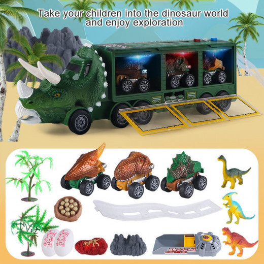 لعبة شاحنة نقل الدنياصورات
