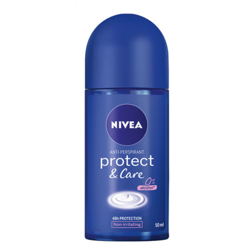 Nivea Protect And Care Antiperspirant Roll On Deodorant, 50ml