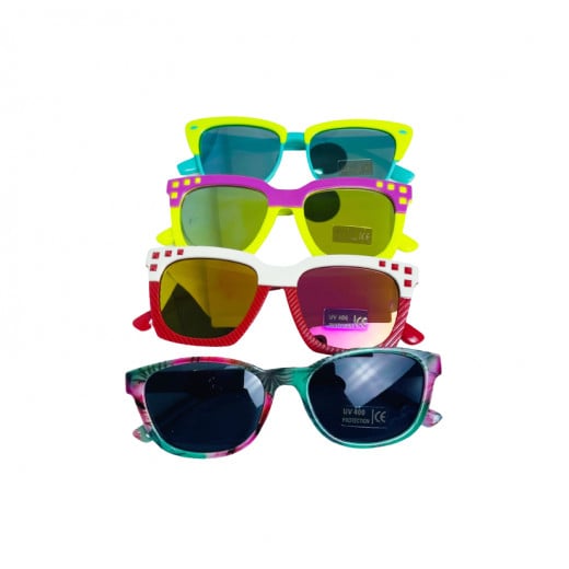 نظارات شمسية للأطفال، أشكال و الوان متنوعة قطعة واحدة فقط