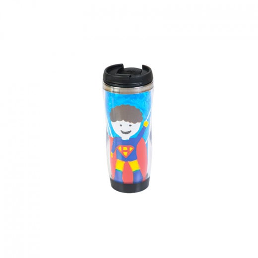 Travel Mug Designed With Superhero Theme For Boys , 250 Ml