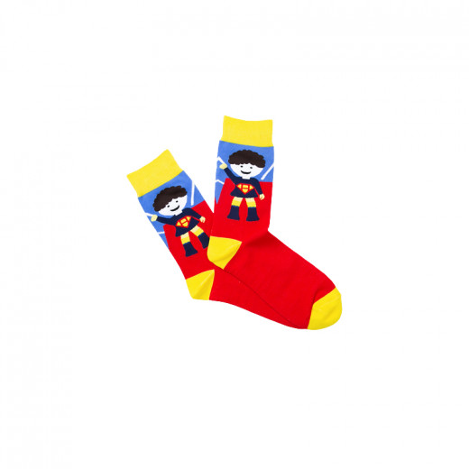 Boys Long Socks, Superhero Design