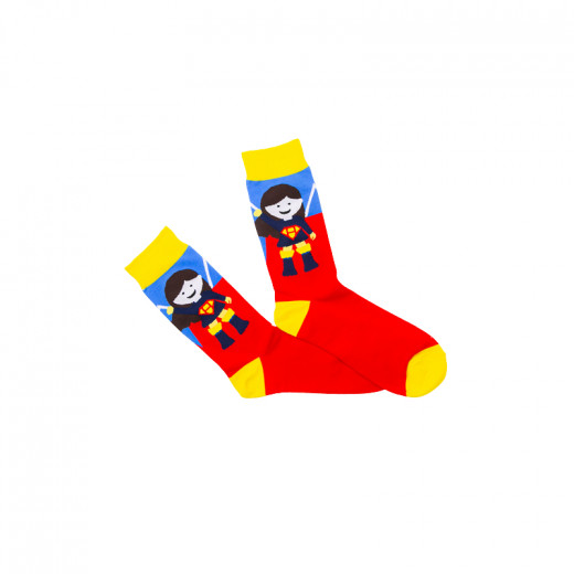 Girl Long Socks, Superhero Design