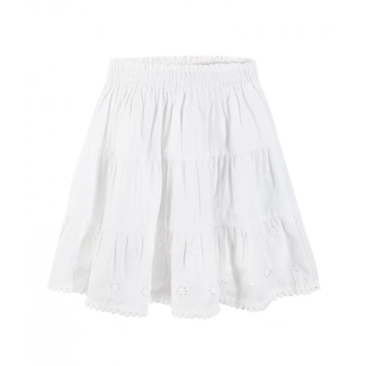 Cool Club Classic Midi Length Skirt, White Color