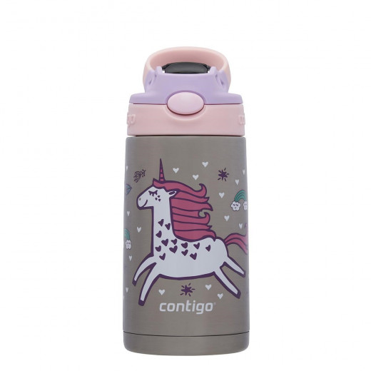 Contigo Stainless Steel Autospout Kids Drinking Bottle, Pink Color, 380 Ml
