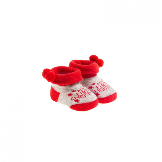 جوارب قطنية  للأطفال حديثي الولادة, باللون الاحمر من كول كلوب