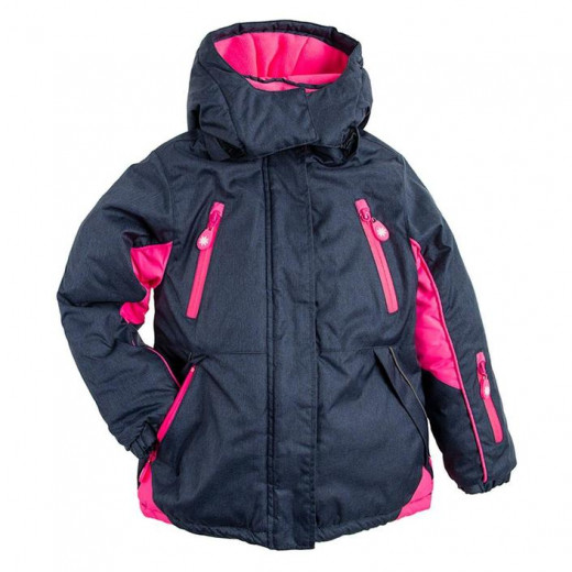 Cool Club Water Proof Quilted Jacket With Hood, Pink Color