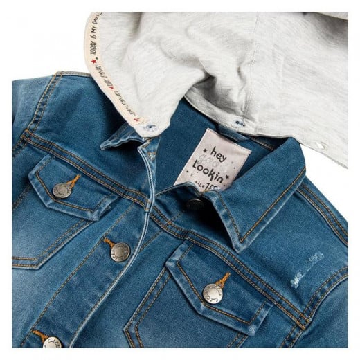 Cool Club Jeans Jackets With Hood