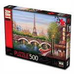 أحجية 500 قطعة, بتصميم نهر في باريس من كي اس جيمز