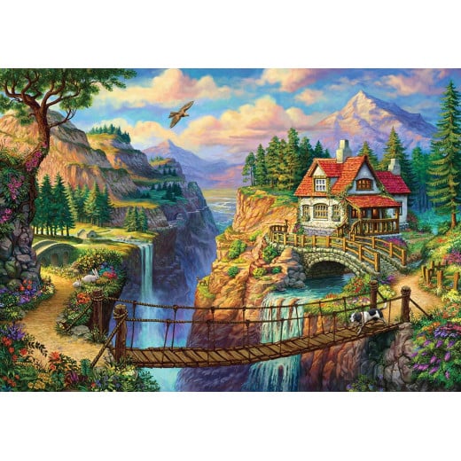Ks Games Puzzle, House on the Cliff Design, 500 Pieces