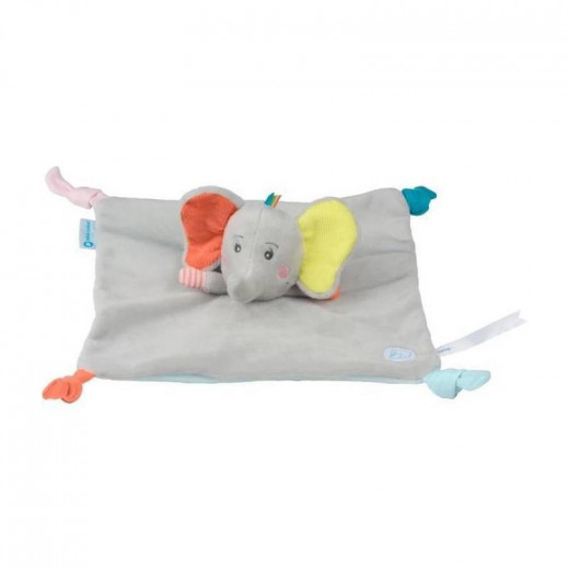 Bebe Confort Square Flat Cuddly Toy For Baby, Elidou Elephant Design