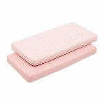 Cambrass Fitted Sheet Forest, Grey Pink, 60*120Cm, 2 Pieces