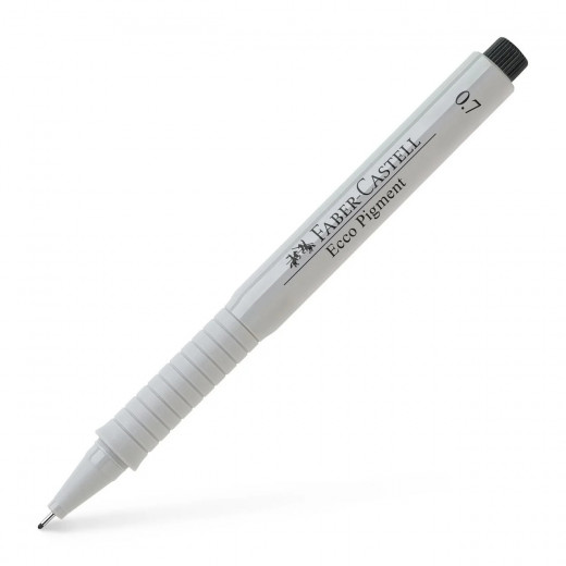 قلم رسم تقني ايكو اسود 0.7 ملم, 10 قطع من فابر كاستل