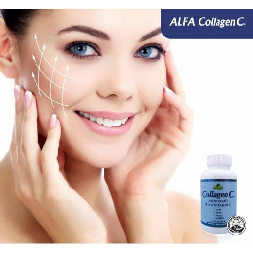 Alfa Vitamins Collagen C Hydrolysate Capsules with Biotin, 120 Capsules