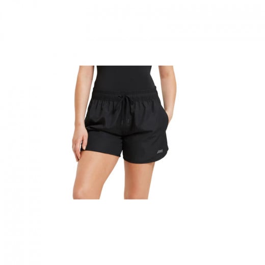 Zoggs Swimming Indie Shorts For Women, Black Color