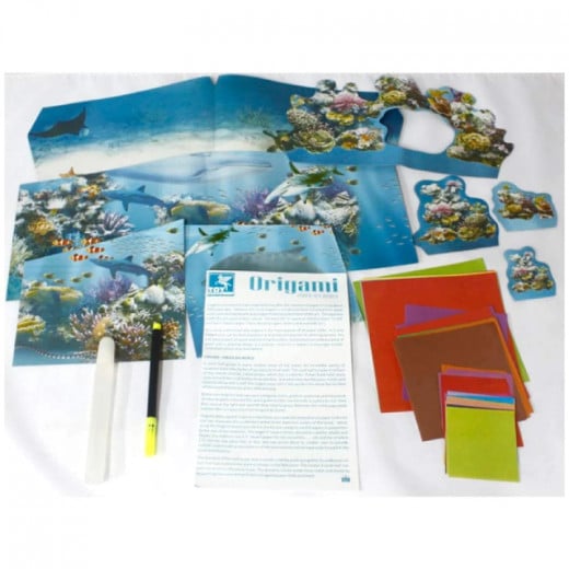 صندوق تشكيل الورق بتصميم عالم البحر من توي كرافت