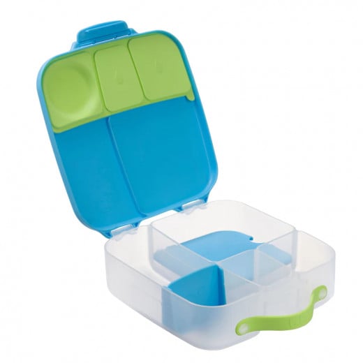 صندوق غذاء للاطفال, باللون الازرق والاخضر من بي بوكس