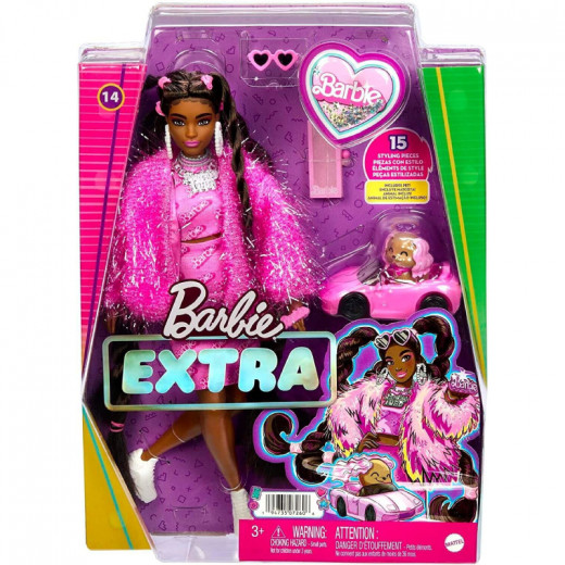 Barbie Extra Suit Logo Barbie 80s Articulated Brunette Doll With Braids