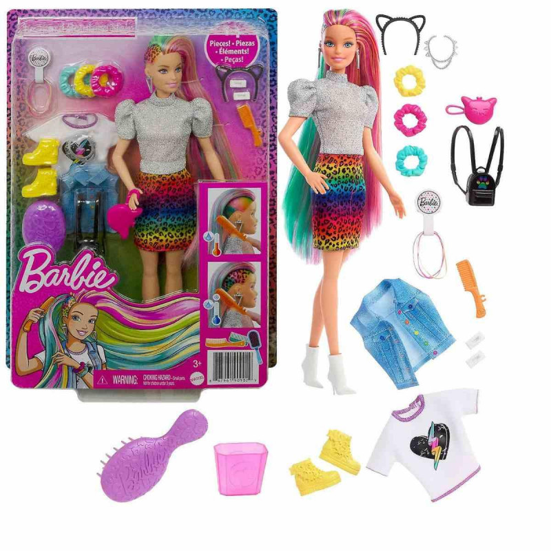 Barbie rainbow sparkle discount hair doll stores