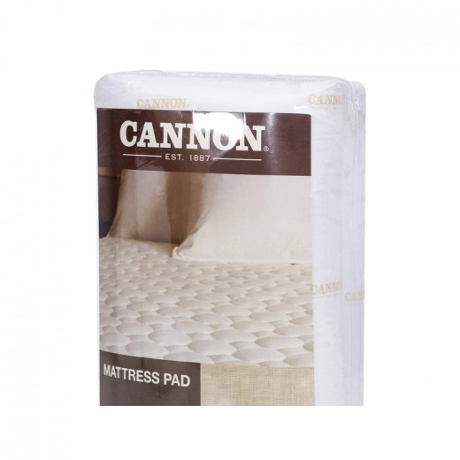 Cannon Matress Protector Pad, White Color, Size 200x200