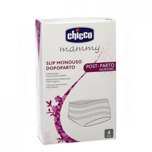 Chicco Mammy Elastic Net Disposable Post Natal Briefs, 4 Pieces