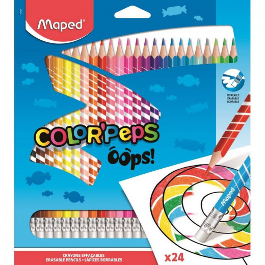 Maped Oops Color Peps ,24 Pieces