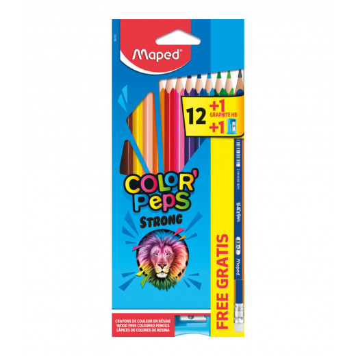 Maped Colored Pencils + Sharpener + Pencil