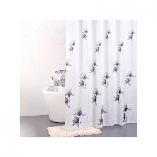 Weva Bath Terms Shower Curtain, Grey, 240*200