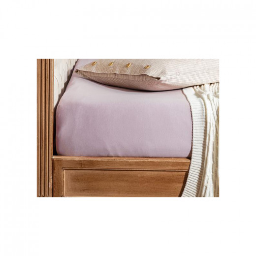 Madame Coco Double Elastic Combed Cotton, Light Purple Color, Size 180*200