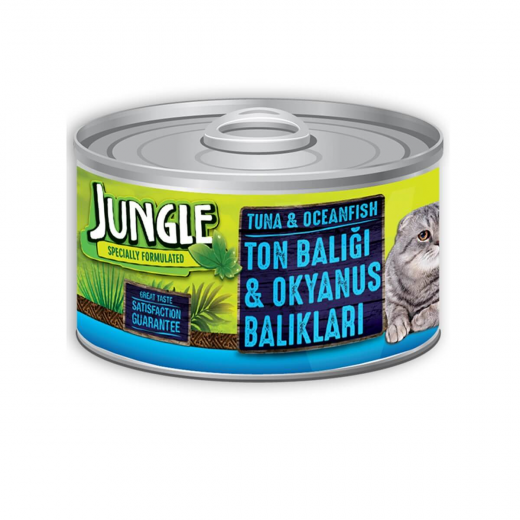 Jungle Specially Formulated Cat Tuna& Ocean Fish Food , 85g