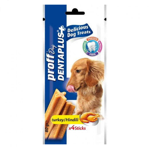 Proff Dentaplus 4 Sticks For Dogs Turkey & Hindi