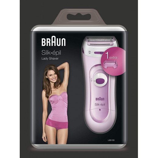 Braun Silk-épil Lady Shaver LS5103 - Cordless Electric Shaver and Trimmer System