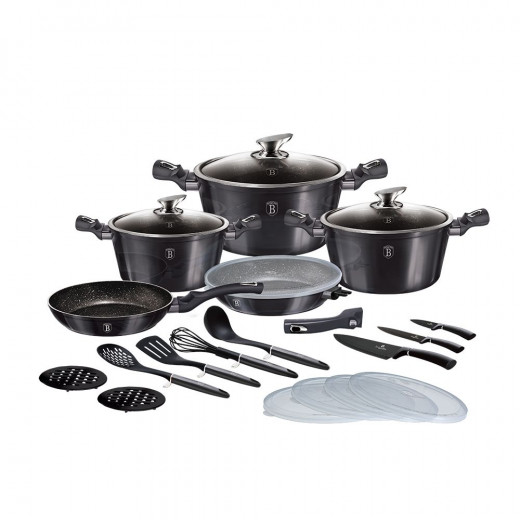 Berlinger Haus 22-Piece Cookware Set - Carbon Pro Edition