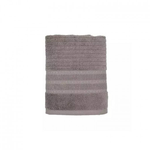 Nova Home Galata 100% Cotton Jacquard Towel, Grey Color, Size 30*50
