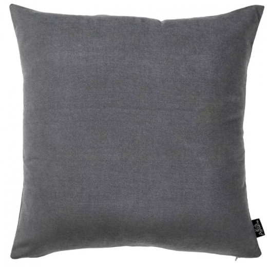 Nova Home Plain Colors Cushion Cover, Grey Color, 45x45 cm,