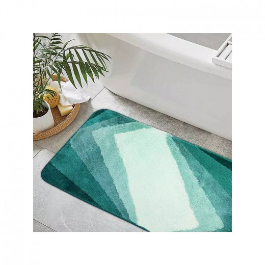 Nova Home Geometric Bath Mat, Light Green Color, Size 50*80
