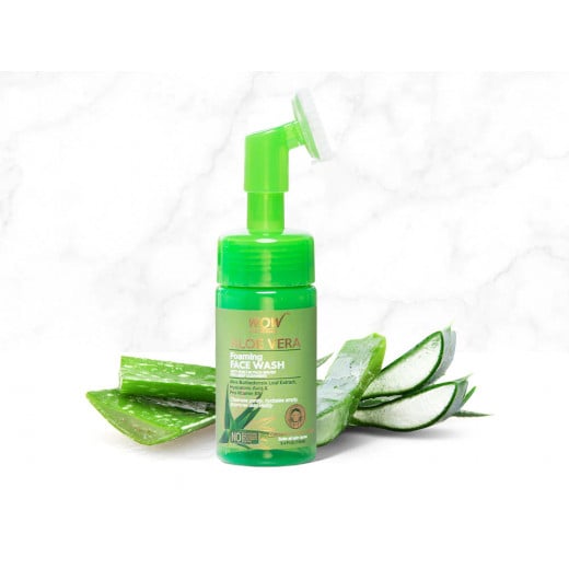 Wow Skin Science Aloe vera Face Wash With Brush, 150ml