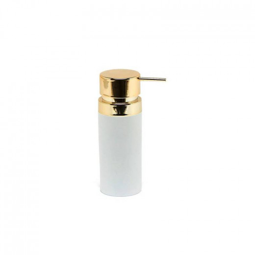 Primanova Lenox Lotion/Liquid soap Bottle , White & Gold Color