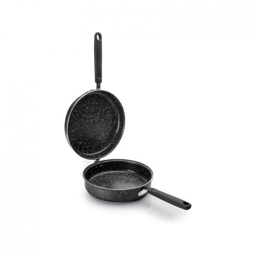 Ibili Double Omelette Frypan, Black Color, 24cm