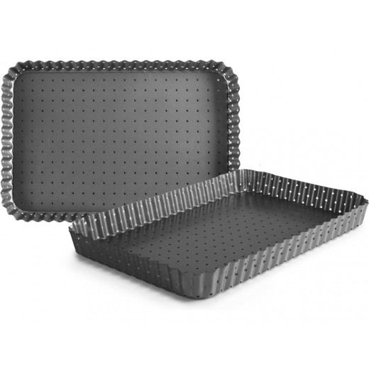 Ibili Crous Oblong Perforated Pan, 31*21 Cm