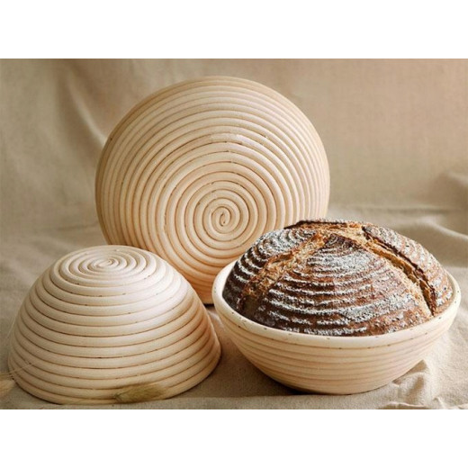 Ibili Banneton Round Bread Basket, 25cm