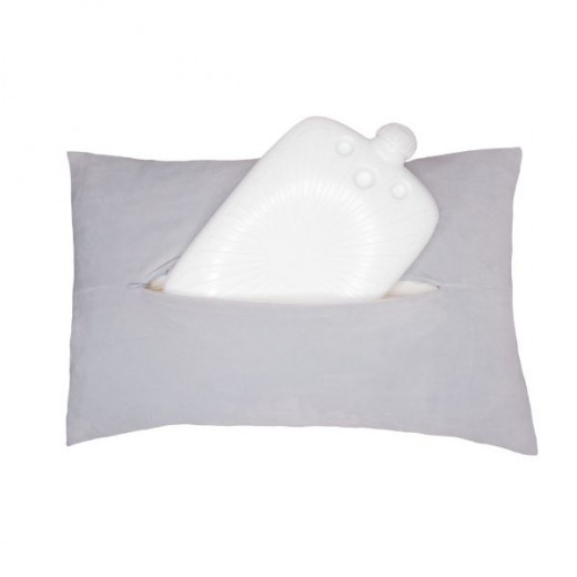 Hugo Frosch Eco Hot Water Bottle Cushion, White Color