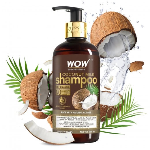 Wow Skin Science Coconut Milk Shampoo, 300ml