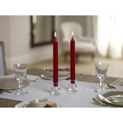 Price's Dinner Candles, Red, 10 pieces