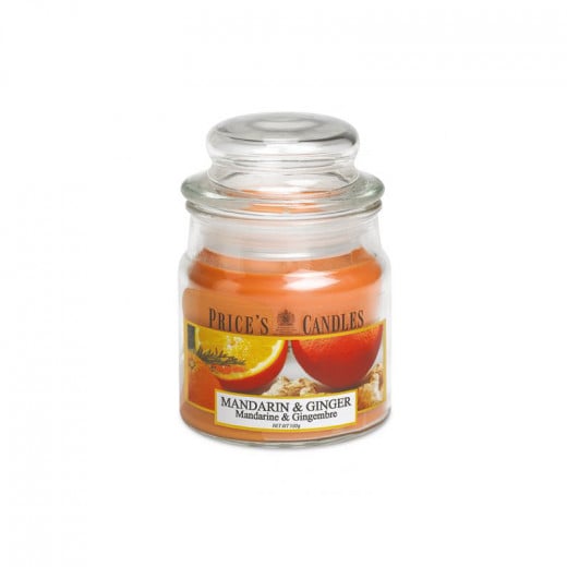 Price's Medium Scented Candle Jar With Lid, Mandarin & Ginger