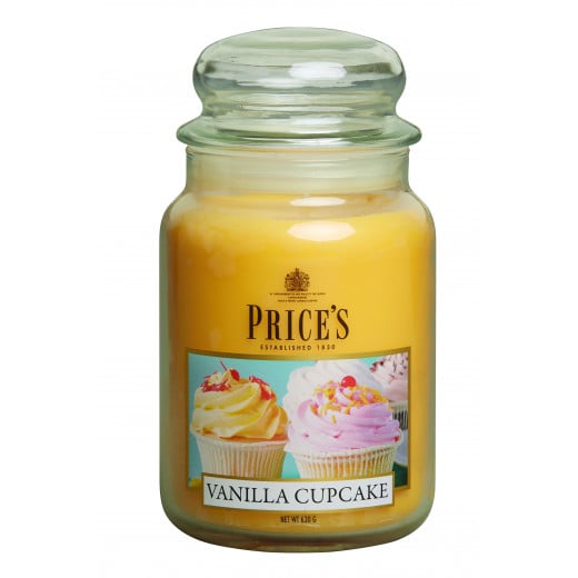 Price's Large Scented Candle Tin, Vanilla Cupcake