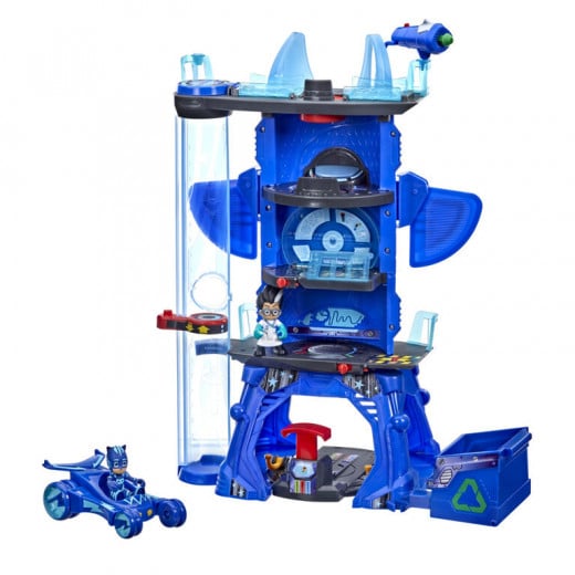 Hasbro ,PJ Masks Deluxe Battle HQ Preschool Toy, Headquarters Playset with 2 Action Figures
