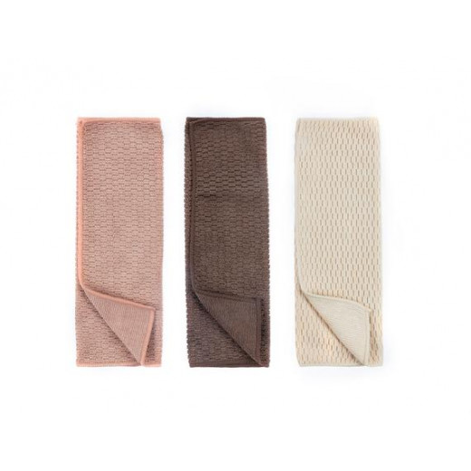 Madame Coco Remy Corrugated Cleaning Cloth, 3 Pieces