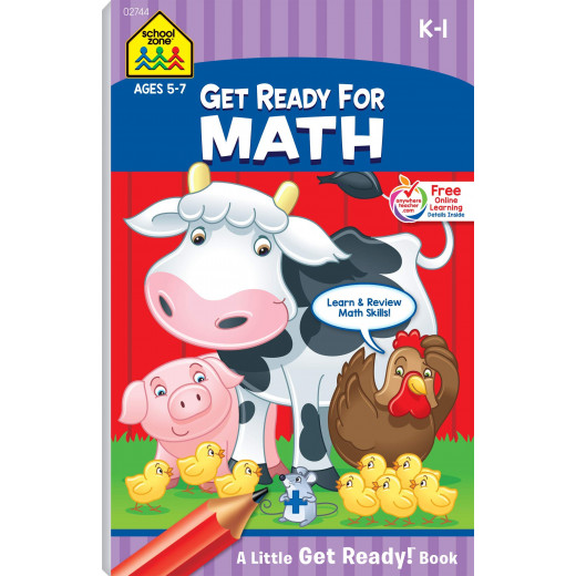 School Zone Get Ready For Math Grades K-1 Workbook